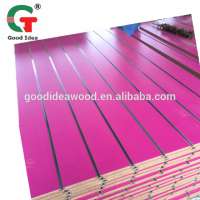 Shop Display use China Manufacturer with 7 or 11 Grooves Slotted Melamine MDF